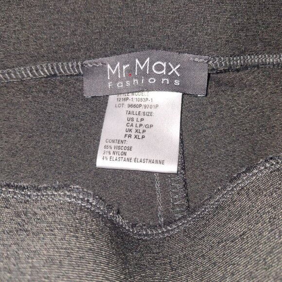 M.R. Max LP Trousers in Charcoal Viscose - Large Petite - Picture 2 of 5